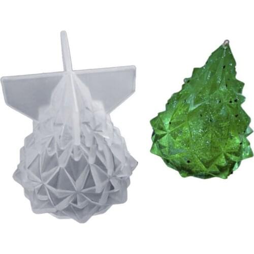 Silicone Mold DIY Light Holder Christmas Tree Bedroom Lamp Container Molds Epoxy Resin Handmade Crafts Charms Jewelry