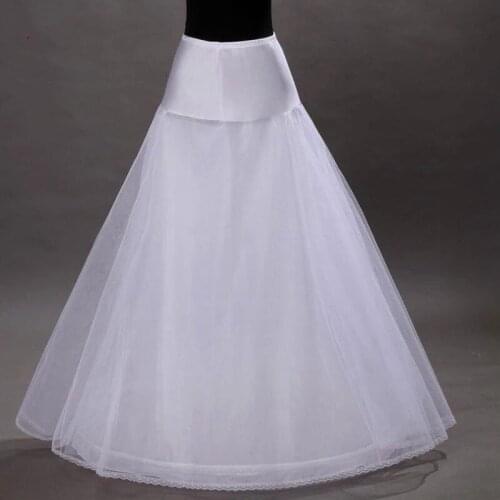Wedding Underskirt White Underdress Falda Brautpetticoat Long Crinoline Sottoveste A Line Petticoat Layer