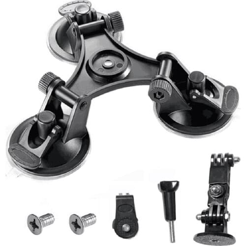 Triple Suction Cup Stabilization Bracket Car Mount Holder for DSLR GoPro Hero Osmo Action GDeals