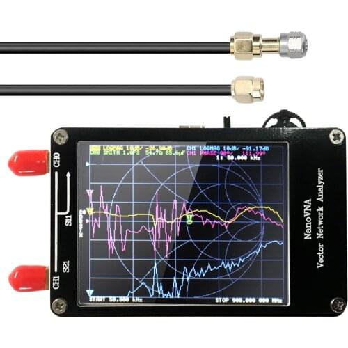 50KHz-900MHz Digital Touching Screen Vector Network Analyzer Handheld Shortwave MF HF VHF UHF Antenna Analyzer Standing Waves