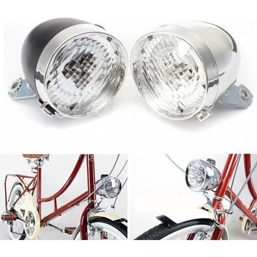 Bicycle Light Retro Bicycle Bike 3 LED Front Light Headlight Vintage Flashlight Lamp MTB Road Folding City Mountain Bike Parts