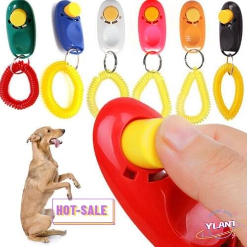 YLANT 1PC New Portable Training Guide Clicker Dog Supplies Whistle Trainer Delicate Button Clicker Pets Dog Cat Pet Clicker