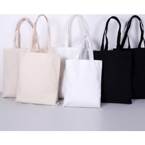 100pcs Personalised Photo Tote Bag Canvas Shopper Custom Print Any Text Image Logo Reusable Grocery Bag Fabric Eco Handmade