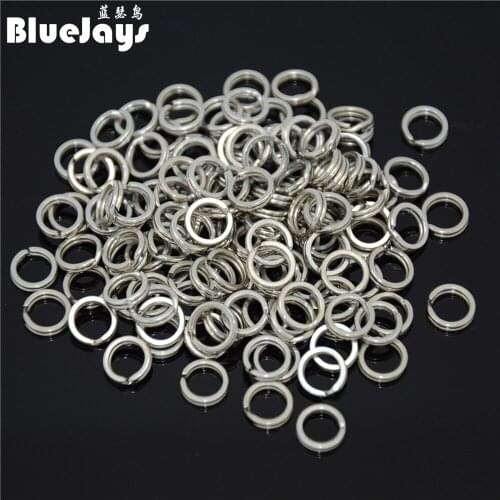 100Pcs Stainless Steel Fishing Split Rings for Blank Lure Hard Bait 6.5-10mm Carp Rig Rings Lure Accesorios Pesca Fishing Tackle
