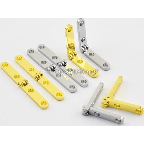 200PCS High Quality Zinc Alloy 54*6mm 180Degree Flat Open Hinges for Jewlerycase Woodenbox Hinge with Screws GF318