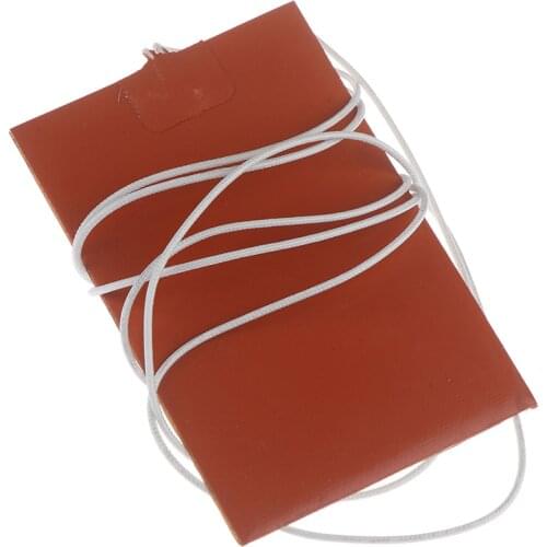 300W 220V Engine Oil Tank Silicone Heater Pad Universal Fuel Tank Water Tank Rubber Heating Mat Warming Accessories 10 X 15cm