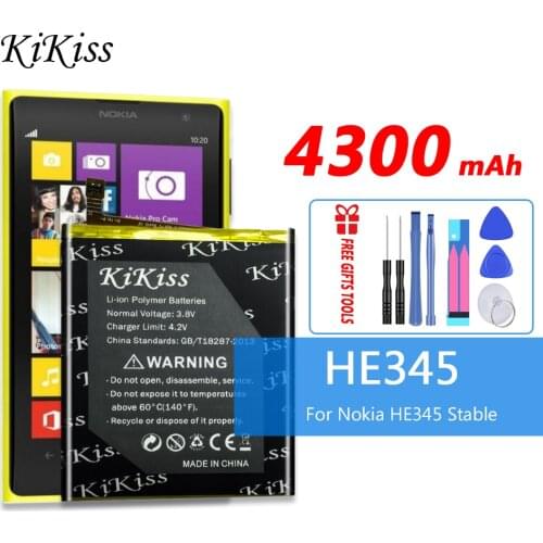 4300mAh HE345 For Nokia 6 2nd 6 2018 TA-1054 HE 345 Phone Li-Polymer Battery Big Power