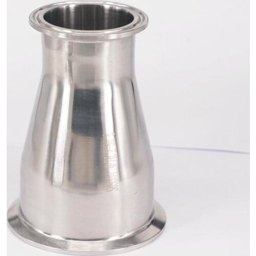76mm to 51mm Pipe OD 3" to 2" Tri Clamp Reducer 304 Stainless Steel Sanitary Pipe Fitting Connector For Homebrew