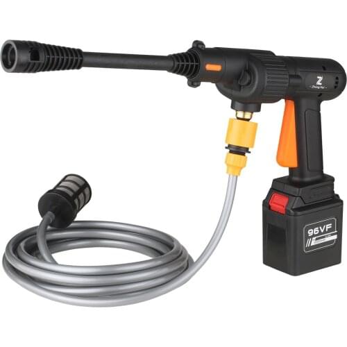 Cordless 600W High Pressure Washer Gun Electric Car Cleaning Tool Handheld Car Cleaning Device Water Pump with Foaming Bottle