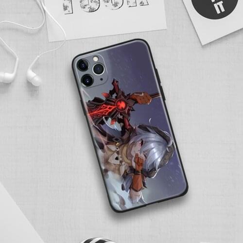 Razor Genshin Impact artwork For IPhone Se 6 6s 7 8 Plus X XR XS 11 12 Mini Pro Max Glass TPU Silicone Phone Case Cover Shell
