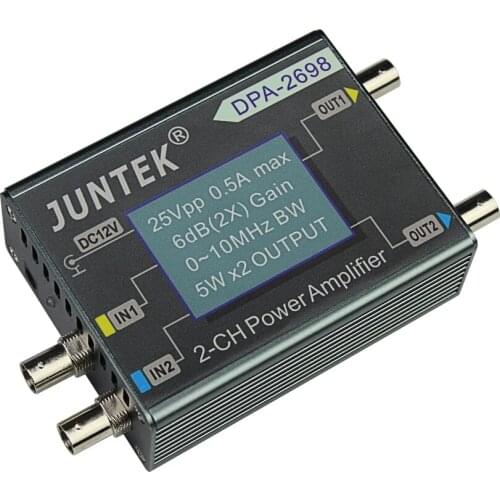 DPA-2698 High Power Dual Channel DDS Function Signal Generator, Power Amplifier DC Power Amplifier 10MHz