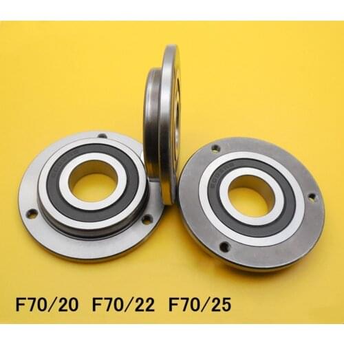 1pcs flange connected bearing F70/20 F70/22 F70/25-2RS size 20*22*25*70*12 mm