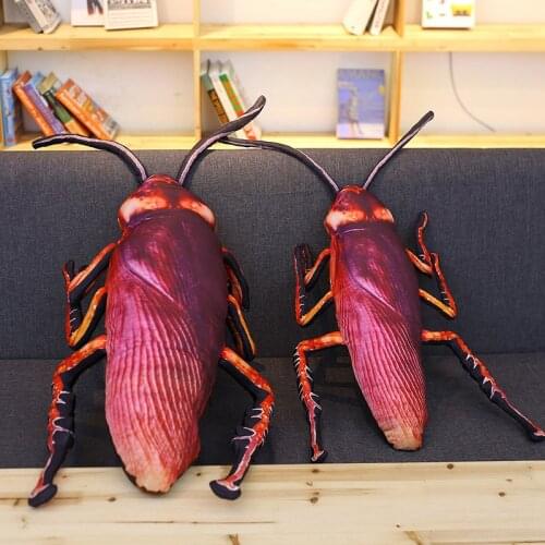 Simulation Cockroach Plush Animals 35/55 cm 3D Doll Toys Soft Stuffed Pillow Baby Cushion Doll Bedding For Adults Kids Toys