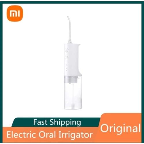 Xiaomi Mijia 200ml Electric Oral Irrigator Water Flosser IPX7 Waterproof Water Toothpick Dental Care Four Gear Mode for Personal