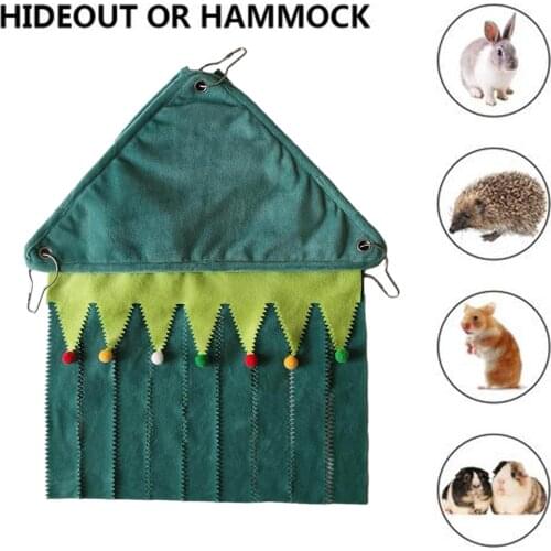 Tassel Strip Pet Tent Hideout Hideaway Guinea Pig Hamster Hedgehog Hammock Curtain Small Pets Hanging Bed Corner Nest Mat House