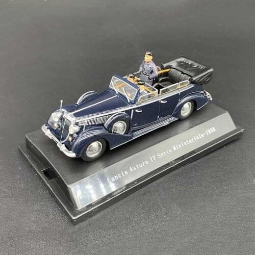 Diecast Alloy 1:43 Simulation 1938 Mussolini Alloy Die-cast Car Model Metal Boys Gift Collection Ornaments Display Kids Toys
