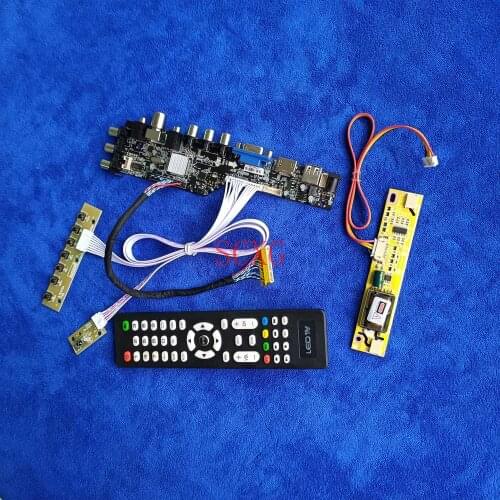 LVDS 30 Pin 1600*900 Fit M200O1/M200RW01/MT200LW01 HDMI-compatible USB AV VGA LCD matrix drive card 2CCFL KIT DVB Signal Digital