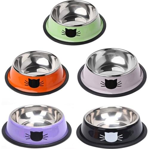 Dog Cat Thick Non-slip Bowl Raised Height Elevated Container Water Anti-leak Bowl Anti-leak Drinking Bottle Pet Supplies