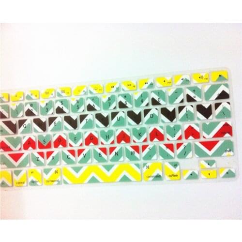 Fashion Wave Keyboard skin protector US keyboard covers for Macbook Air 13.3" /Macbook Pro13.3" 15.4" 17"Hot Sale MEAFO