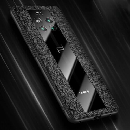 Fashion Case For Huawei Mate 20 RS Porsche Design glass Mirror Case Protection Cover Shell For Huawei Mate 30 RS Porsche Design