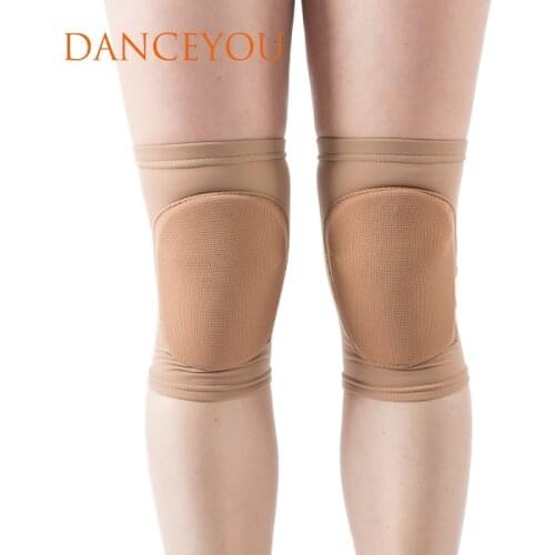 2Pcs Knee Pads Fitness Dance Running Cycling Elastic Polyester Sport Compression Knee Pad Sleeve Ballet Latin Practice Dancewear