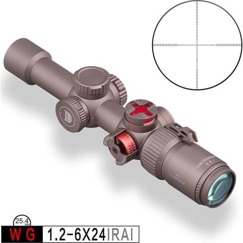 WG 1.2-6X24IRAI Discovery New Riflescope With Angle and level indicator Cheap Model .22LR Hunting Outdoor Sight Scope