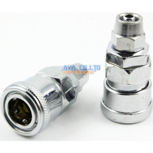 4 Pieces Pneumatic Quick Coupler Socket Connector for 8 * 5mm (OD * ID) Hose