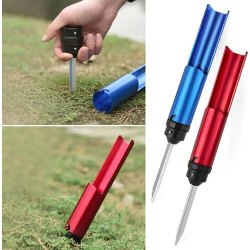 Portable Fishing Pole Holder Stand Aluminum Alloy Detachable Sea Fishing Rod Fork Insert Extension Rod Y51D
