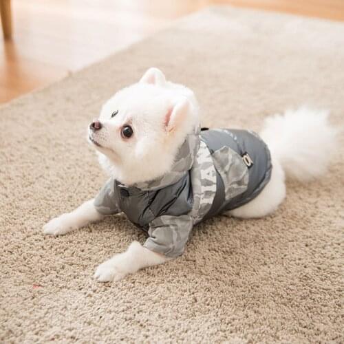 Dog Down Winter Jacket For Dog Warm Snow WindProof Coat For Puppies Small Medium Pet XS-XXL Size Jumpsuit For Dogs Clothes New