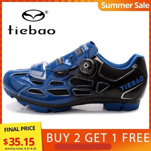 Clearance! TIEBAO Men Women MTB Bicycle Shoes Mountain Cycling Shoes Self-Locking High Ankle Boots Triathlon Bike Shoes EU38-47