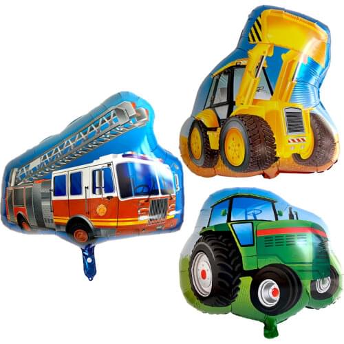 Tractor bulldozer foil balloons Farm ballons walking animal helium globos Party accessories birthday party decoration for kids