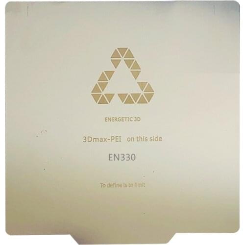 ENERGETIC New Upgrade 3D Printer Part Spring Steel Sheet Heated Bed 330x330mm/13" for Tronxy X5S 3D Printer Hot Bed