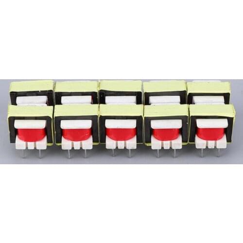 10Pcs 1300 : 8 Ohm Audio Transformer EE14 Transformateur POS Transformador audio coupling isolation transformers Wholesale