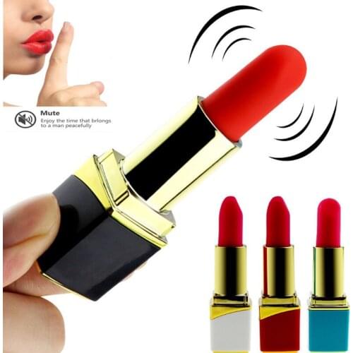 USB lipstick vibrating egg magnetic charging Portable secret mini av stick vibrating female masturbation device adult sex toys