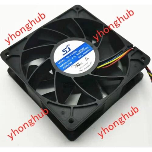SJ SG121238BS DC 12V 2.7A S7 S9 T9 L3 Server Cooling Fan violence Fan