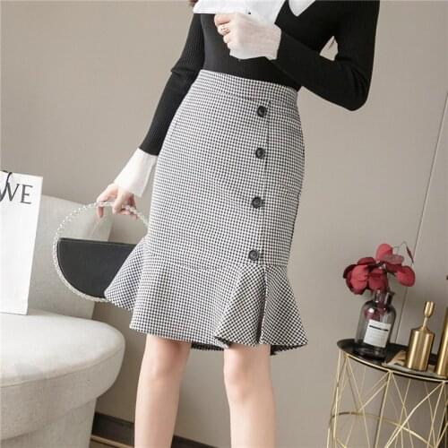Stretch high waist bag hips skirt women mid-length slim split skirt wedding ceremony festive long skirts office lady clothes