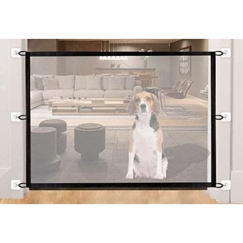Cat/Dog Magic-Gate Dog Pet Fences Ingenious Mesh Safe Guard Indoor and Outdoor Safety Enclosure Magic Gate For Dogs Cat Pet