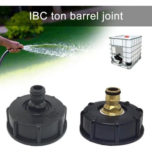 1Pc IBC Tank Adapter Faucet Outlet Fitting Valve Faucet Garden Hose Fittings Durable Garden Hose Pipe Tap Storage