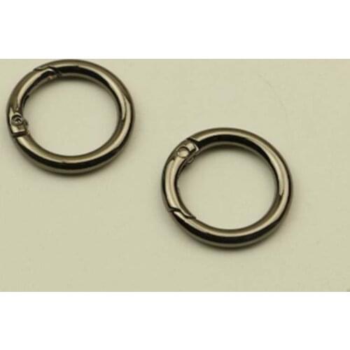 10pcs 7.5cm inner width Spring Open Link Metal Ring for Bag Handbag Purse Sewing DIY