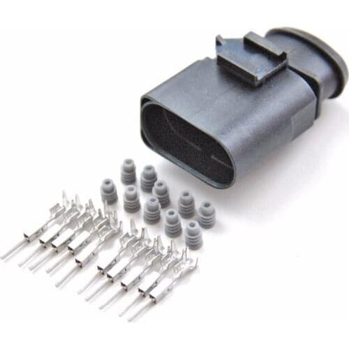 2/4/10pcs/lot 10 Pin/Way 1.5mm Auto Headlight Plug Headlamp Connector For AUDI VW Skoda VAG group 6X0 973 815 or 1J0 973 815