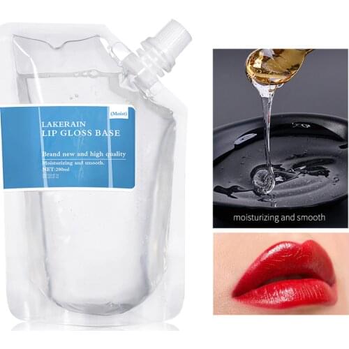200ml Clear Lip Gloss Base Oil Non-Stick DIY Lipstick Raw Material Gel Non-Stick Moisturizing Base Handmade Lipstick Vegan