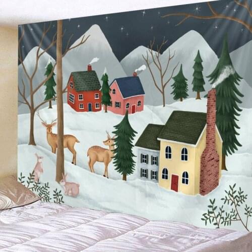3D Christmas Mat Tapestry Wall Hanging Bed Spread Beach Towel Table Cloth Yoga Mat Happy New Year 2021 Large Size of 250cm*180cm