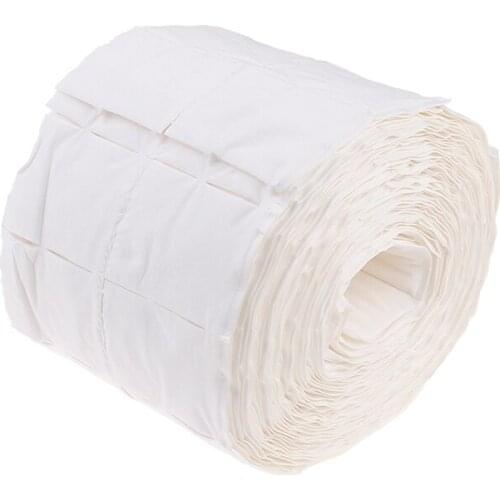 500pcs/roll Nail Cotton Wipes UV Gel Nail Tips Polish Remover Cleaner Lint Paper Pad Soak Nail Art Cleaning Manicure Tool