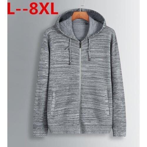 8XL 6XL 5XL Sweater Men Fashion Winter Warm Knitted Sweatercoat Casual Male Loose Jacket Coat mens Boy Outwear Knitwear coats