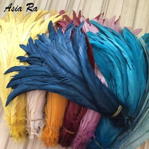Free shipping 50-500pcs Navy Blue Rooster tails Feather for DIY crafts, headwear chicken plumes natural& real feathers for craft