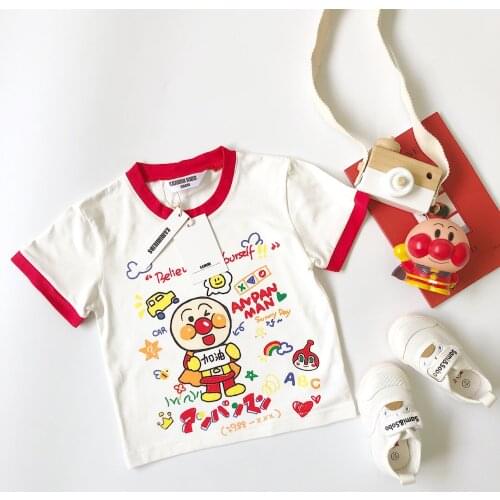 Tonytaobaby New Summer Children Doodle Cartoon Print Short-sleeved T-shirt Girls Tops