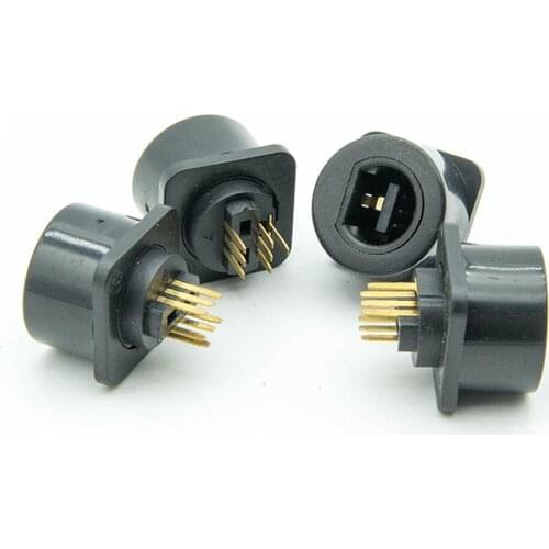 Female connector for NGC For WII U female connector Socket Plug 180 degree 6Pin female jack repair replacement