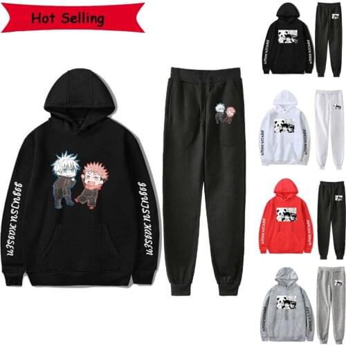 Anime Jujutsu Kaisen Cosplay Costume Fushiguro Megumi Gojo Satoru Yuji Itadori Tops Hoodies Hooded Sweater Sweatshirt Sport Pant