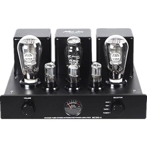 300B tube fever hifi amplifier, MC300A amplifier, 8W×2, frequency response: 18Hz~30KHz ±1dB, distortion: ≤1