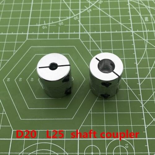 2021 Rushed New Rolamentos Bearing 5pcs Shaft Couplings Od 20mm*25mm Coupler Stepper Motor Engraving Machine 4 5 6 7 8 6.35mm